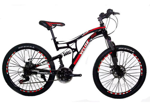 Bicicleta Aro 24 Doble Amortiguador Shimano 21v  Freno Disco