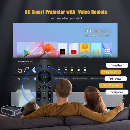1080p 8000lm Full Hd Proyector 8k Android 5g Wifi Bluetooth