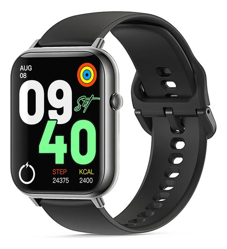 Ideal Para Todossmartwatch Deportivo, Llamada Bluetooth, Notificaciones, Resist. Al Agua, Ios/android, Monitoreo De Corazón Y Sueño. Ultra - Resistente, Batería Longa, Modelo Q19 Max Negro
