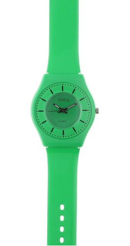 Reloj De Mujer Extra Liviano Color Verde Marca Status S23g