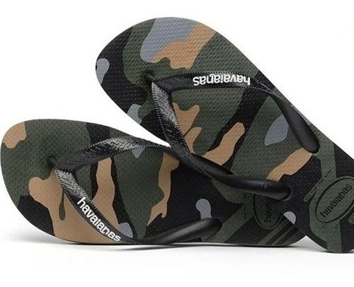 Imagen 2 de 4 de Ojotas Havaianas Top Camu Adulto Diseño Camuflado Natacion