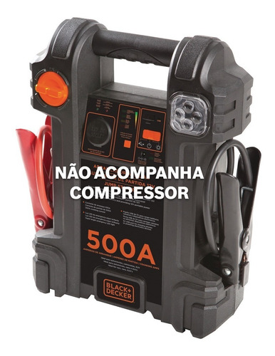 Auxiliar Partida Compressor 12v 500a Biv Js500s Black+decker