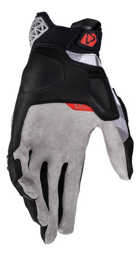 Luva de motocicleta Leatt - Adv X-flow 7.5, cor curta, cinza, tamanho L