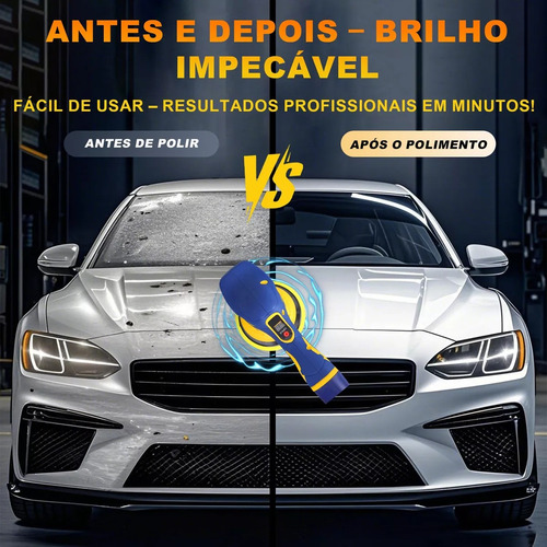 Politriz Automotiva Lixadeira Orbital Sem Fio 2 Baterias