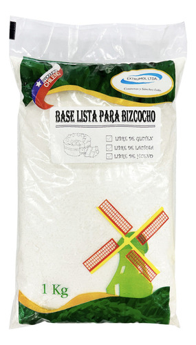 Base Lista Para Bizcocho Sin Gluten 1kg - Extrumol