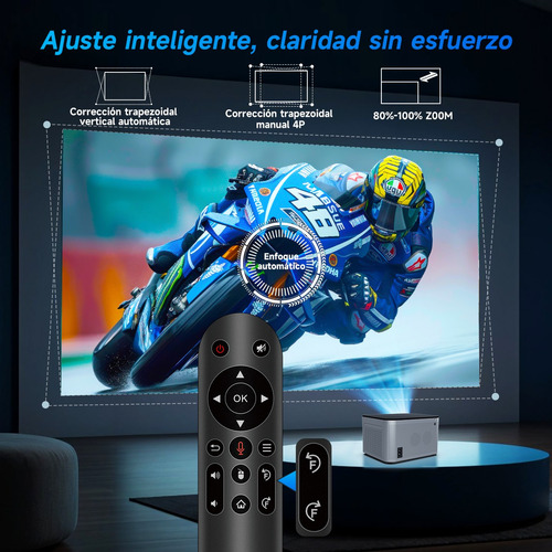 Proyector Magcubic Hy350 Hd 4k Android 11 Wifi6 Led 580 Ansi