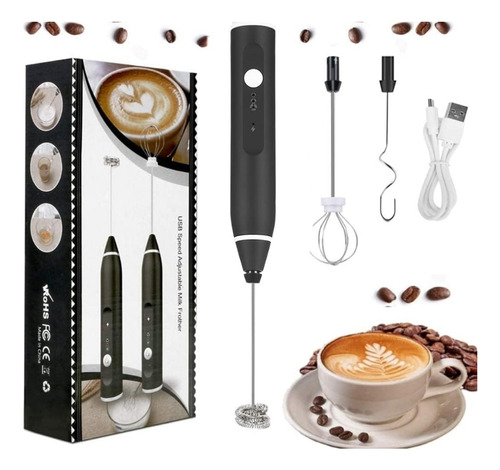 Mini Batidora Electrica Para Café, Inalámbrica Con Carga Usb