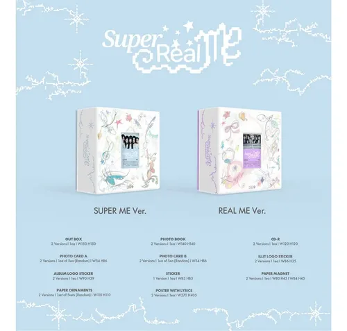 ILLIT アルバム　未開封　2種　×4 SUPER REAL ME Álbum Super Real Me Illit Versão Oficial K-pop | MercadoLivre