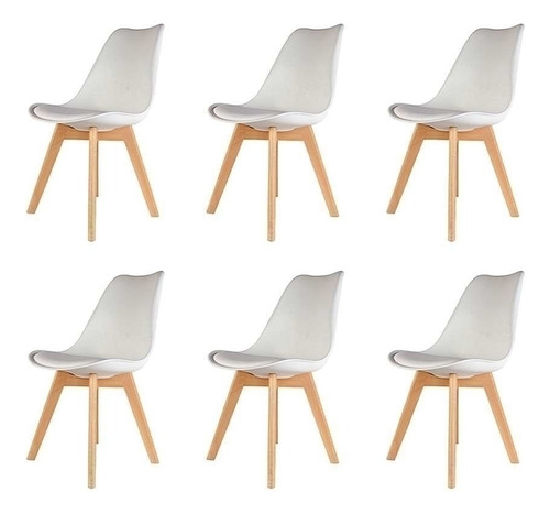 Pack 6 Sillas Eames Tulip