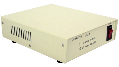 Imagen 3 de 3 de Amplificador J R Para 2 Canales Video Ganancia 12db Jr-sp222