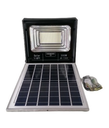 Reflector Led Solar 300 Watts Con Panel Solar