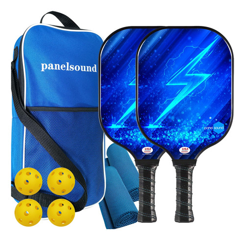 Panel Sound Juego De 2 Palas De Pickleball Aprobadas Por Usa