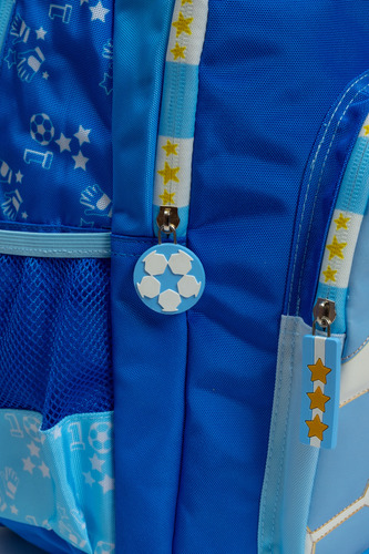 Mochila Fw Fun World Fanatic Escolar 17'' 43x14x31 Cm Color Celeste