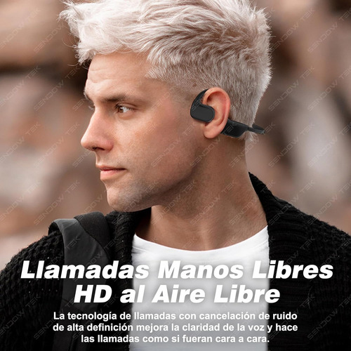Sendowtek Auriculares De Conducción De Aire Inalámbricos