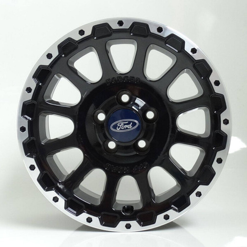 Jogo De Rodas Ford Ranger Aro 16x7 / (5x114,3) Kr M15 Cor Preto