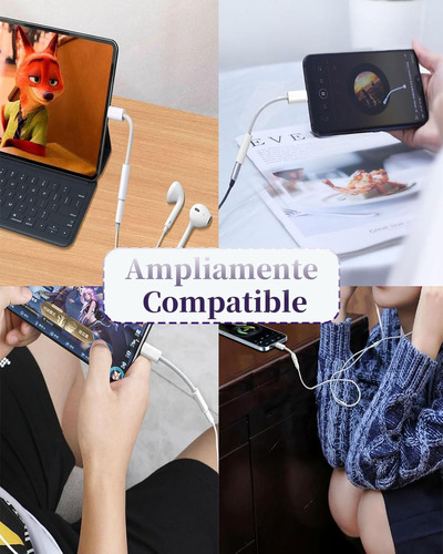Monstyle Adaptador Usb C A Jack 3.5 Mm Para Audífonos, 2 Uni