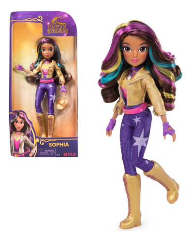 Unicorn Academy Muñeca Sophia Con 6 Accesorios Y Peine