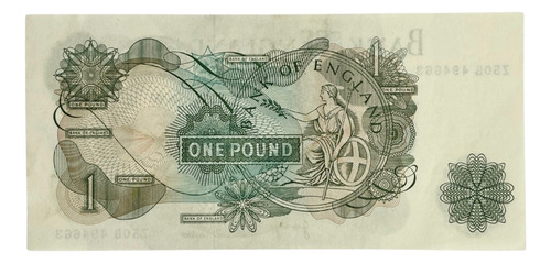 Cédula £1 Libra Banco Da Inglaterra Rainha Elizabeth Ii