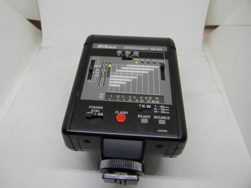 Flash Nikon Modelo Speedlight Sb 20 - Com Case (Usado)