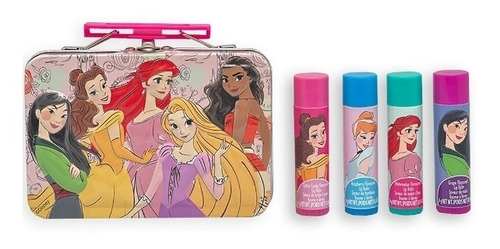 Lip Balm Brillos Labiales Princesas Disney Cajita Metálica