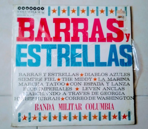 Disco Lp Barras Y Estrellas Banda Militar Columbia