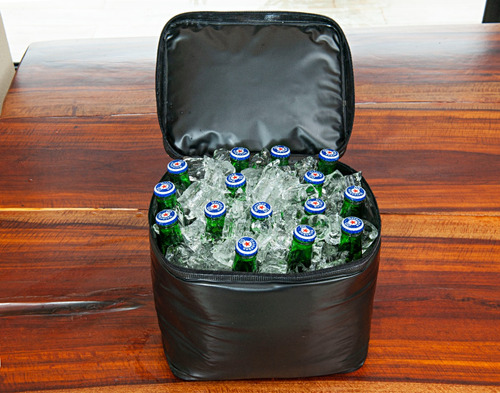 Bolsa Térmica Cooler Impermeável Multiuso 15l Cor Preto