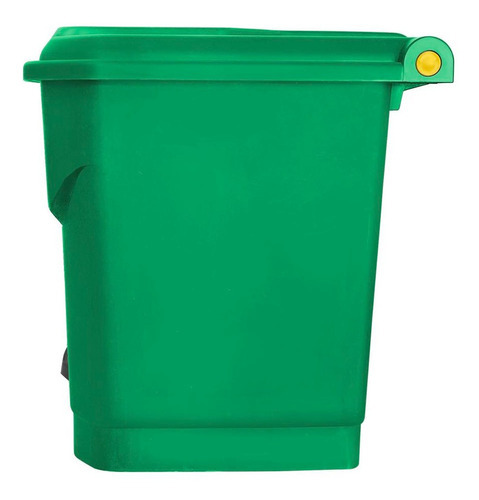 Cesto De Pedal De 30 L Durable Y Resistente Color Verde