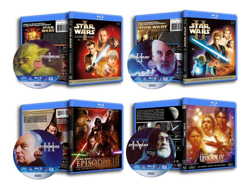 Star Wars - Saga Coleccion De Peliculas 5 Bluray A Eleccion