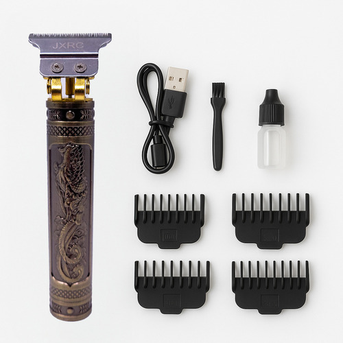 Maquininha De Cortar Cabelo Dragã Profissional Dourado-escuro