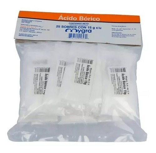 Acido Borico Elimina Hongos De Los Pies Y Mal Olor 250 Grs