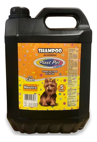 Shampoo Neutro Para Perros 5 Litros + Envio