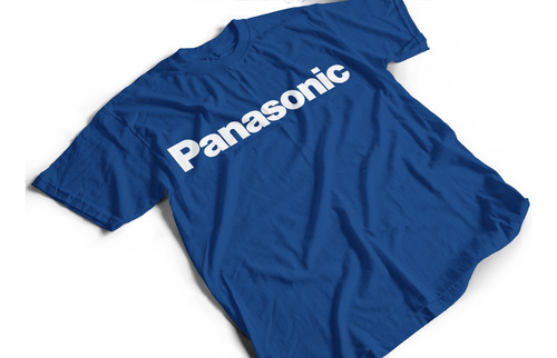 Camiseta Algodón Para Adulto Estampado De Marca Panasonic