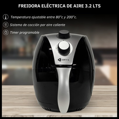 Freidora Eléctrica De Aire Sin Aceite 3.2ltr 1300w