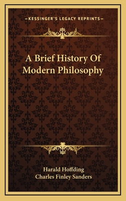 Libro A Brief History Of Modern Philosophy - Hoffding, Ha...