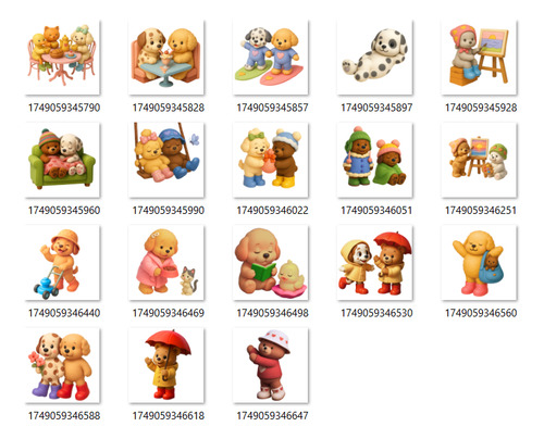 Kit Clipart Imagenes Png + Fondos Bobbie Goods Fc07