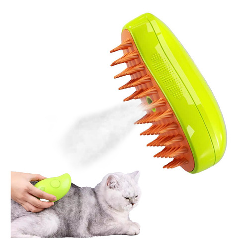 Cepillo De Vapor Para Gatos Y Perros 3 En 1, Autolimpiante