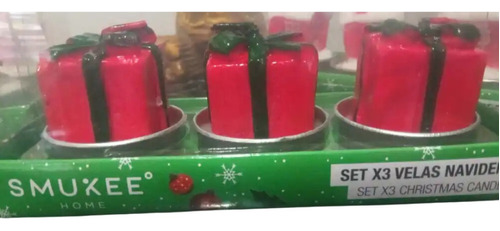Velas De Navidad Mini X 3- Hermosas - Decorativas