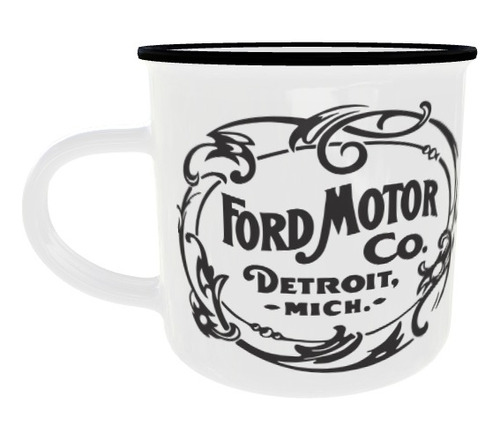 Taza Pocillo Ford Logo Vintage Detroit Mich 1903