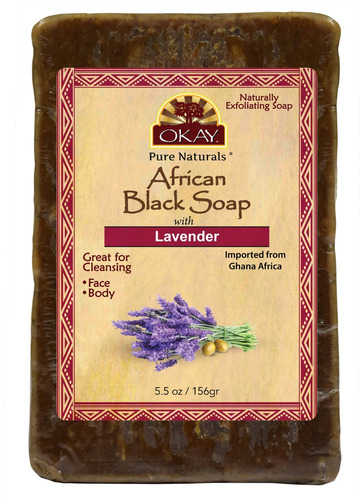 Bueno Africano Jabón Negro Lavanda 5.5 Oz