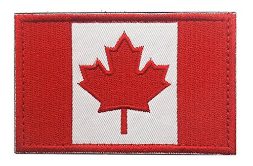 Parche De La Bandera Canadiense De Hoja De Arce Con Gancho