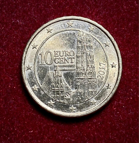 Moneda 10 Céntimos Austria 2017 Km 3139 Oro Nórdico (Usado)