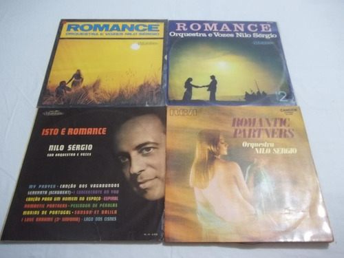 Lp Vinil Nilo Sergio Isto É Romance Orquestra Com 4 Discos