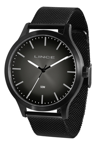 Relogio Lince Masculino Mrn4602s G1px Aço Preto Analogico