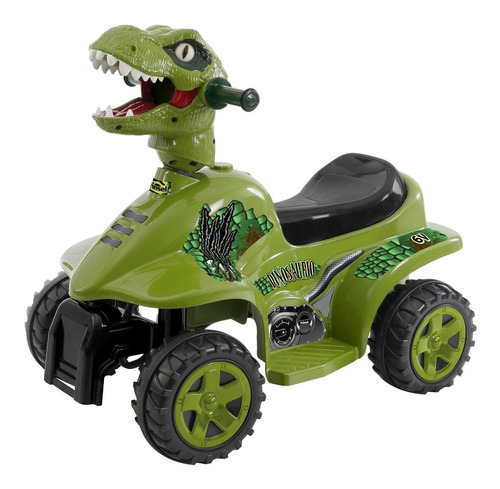 Moto Electrica Prinsel Mini Quad Dinosaurio Luz Sonido