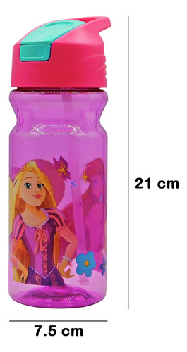 Botella De Agua Ligera Con Manija Para Niños Varios Diseños Princesas 1669-1143