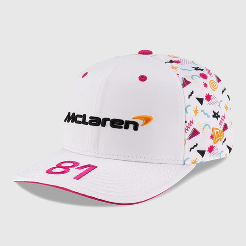 Gorra Mclaren Oscar Piastri Edición Especial Miami 2025 Blanco Unitalla