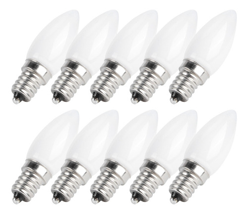 Aruoy 10pcs Mini E12 Led Candelabro Bombillas 1.5w Ac 230v