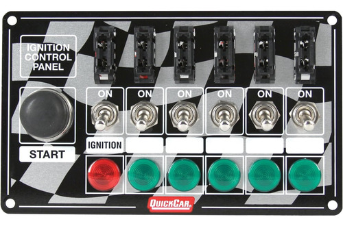 Quickcar Racing Products Panel Ancho X 4 Con Botón De Arranq