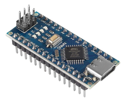 Arduino Nano Compatible Atmega328 Usb C Con Pines Soldados
