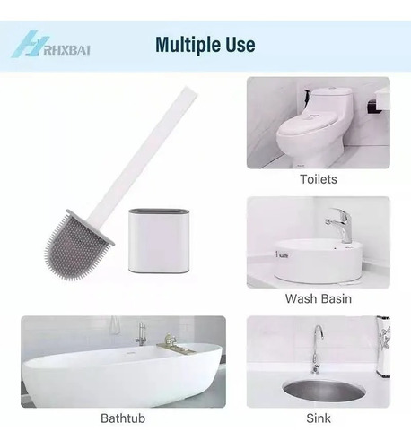 Imagen 1 de 7 de Cepillo Escobilla Baño Base Multiuso Wc Cocina Sopapo
